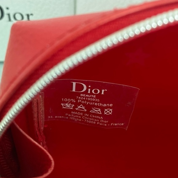 NEW Dior Red Make Up Bag - Picture 3 of 7